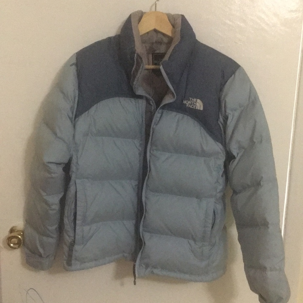 North Face Womens Small Blue Nuptse Puffer Jacket
